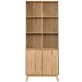 Core Living Natural Anderson 6 Shelf Bookcase