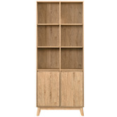 Core Living Natural Anderson 6 Shelf Bookcase