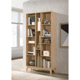 Core Living Natural Anderson 6 Shelf Bookcase