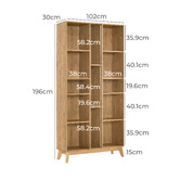 Core Living Anderson 13 Shelf Bookcase