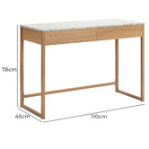 Core Living Maisie 2 Drawer Console Table