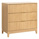 Core Living Decoris 3 Drawer Ribbed Chest