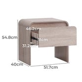 Core Living Pulso 1 Drawer Bedside Table