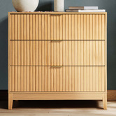 Core Living Decoris 3 Drawer Ribbed Chest