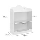 Core Living Kids' White Cloud Bookcase