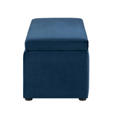 Core Living Beryl Velvet Storage Ottoman Bench
