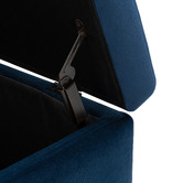 Core Living Beryl Velvet Storage Ottoman Bench