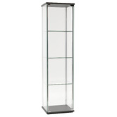 Core Living Waldo 4 Shelf Glass Display Cabinet