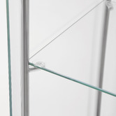 Core Living Waldo 4 Shelf Glass Display Cabinet