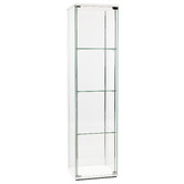 Core Living Waldo 4 Shelf Glass Display Cabinet