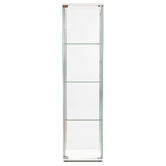 Core Living Waldo 4 Shelf Glass Display Cabinet