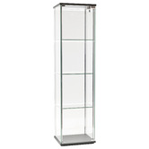 Core Living West 4 Tier Glass Display Cabinet with LED