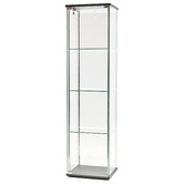 Core Living West 4 Tier Glass Display Cabinet with LED