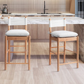 Core Living 70.5cm Roberto Rubberwood Barstools