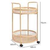 Core Living Gavin Steel Bar Cart
