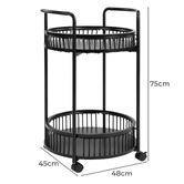 Core Living Gavin Steel Bar Cart