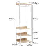 Core Living Hensley Open Wardrobe