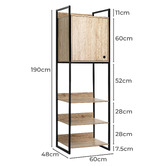 Core Living Hensley 4 Shelf Wardrobe