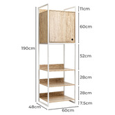 Core Living Hensley 4 Shelf Wardrobe