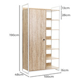 Core Living Hensley 7 Shelf Wardrobe