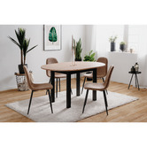 Core Living Adler Round Extendable Dining Table
