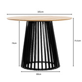 Core Living Chelsea II Round Dining Table