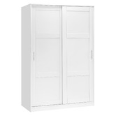 Core Living White Morana 4 Shelf Sliding Doors Wardrobe