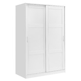 Core Living White Morana 1 Shelf Sliding Doors Wardrobe