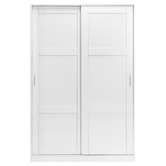 Core Living White Morana 1 Shelf Sliding Doors Wardrobe