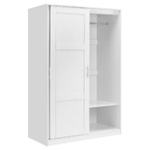 Core Living White Morana 1 Shelf Sliding Doors Wardrobe