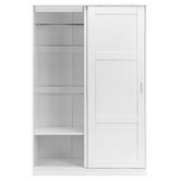 Core Living White Morana 1 Shelf Sliding Doors Wardrobe