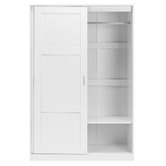 Core Living White Morana 1 Shelf Sliding Doors Wardrobe