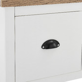 Core Living 120cm White &amp; Natural East Hastings Entertainment Unit