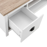 Core Living White &amp; Natural East Hastings Entertainment Unit