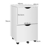 Core Living Leola 2 Drawer Mobile Pedestal