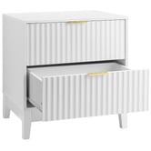 Core Living Decoris 2 Drawer Ribbed Bedside Tables