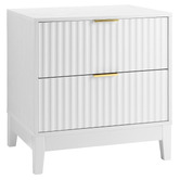 Core Living Decoris 2 Drawer Ribbed Bedside Tables