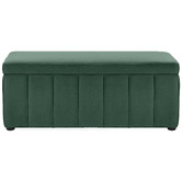 Core Living Beryl Velvet Storage Ottoman Bench