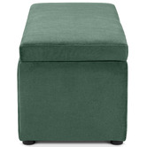 Core Living Beryl Velvet Storage Ottoman Bench