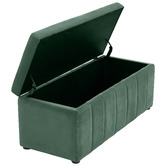 Core Living Beryl Velvet Storage Ottoman Bench