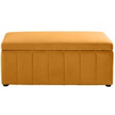 Core Living Beryl Velvet Storage Ottoman Bench