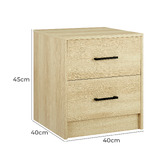 Core Living Griffin 2 Drawer Bedside Table