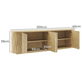 Core Living Caleigh 4 Door Entertainment Unit
