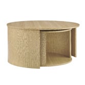 Core Living 2 Piece Caleigh Round Nesting Coffee Table Set