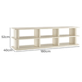 Core Living Florian 6 Shelf TV Unit