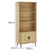 Core Living Callix 3 Tier 2 Door Bookcase