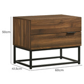 Core Living Jeremy Bedside Table