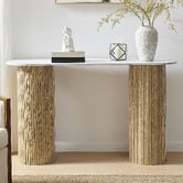 Core Living Callix Marble-Look Console Table