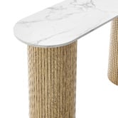 Core Living Callix Marble-Look Console Table