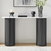 Core Living Callix Marble-Look Console Table